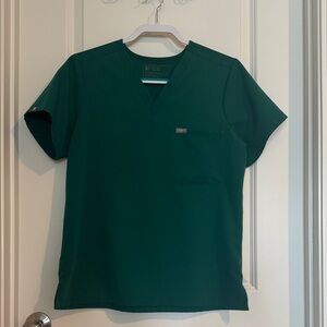 Figs Green Scrub Top